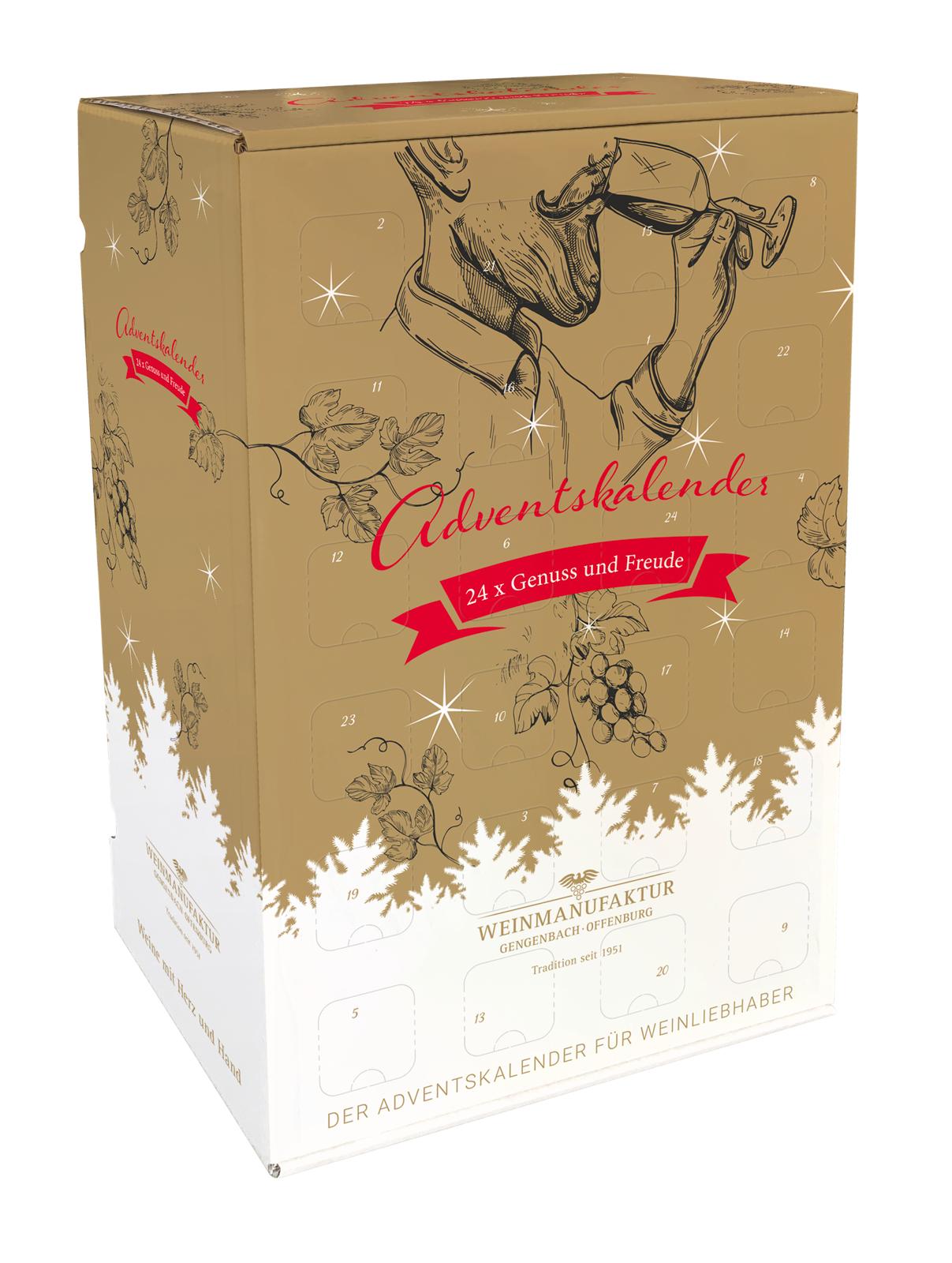 Adventskalender 24 x Genuss und Freude